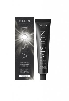 Ollin Vision Color Cream For Eyebrows and Eyelashes - -     black () 20 